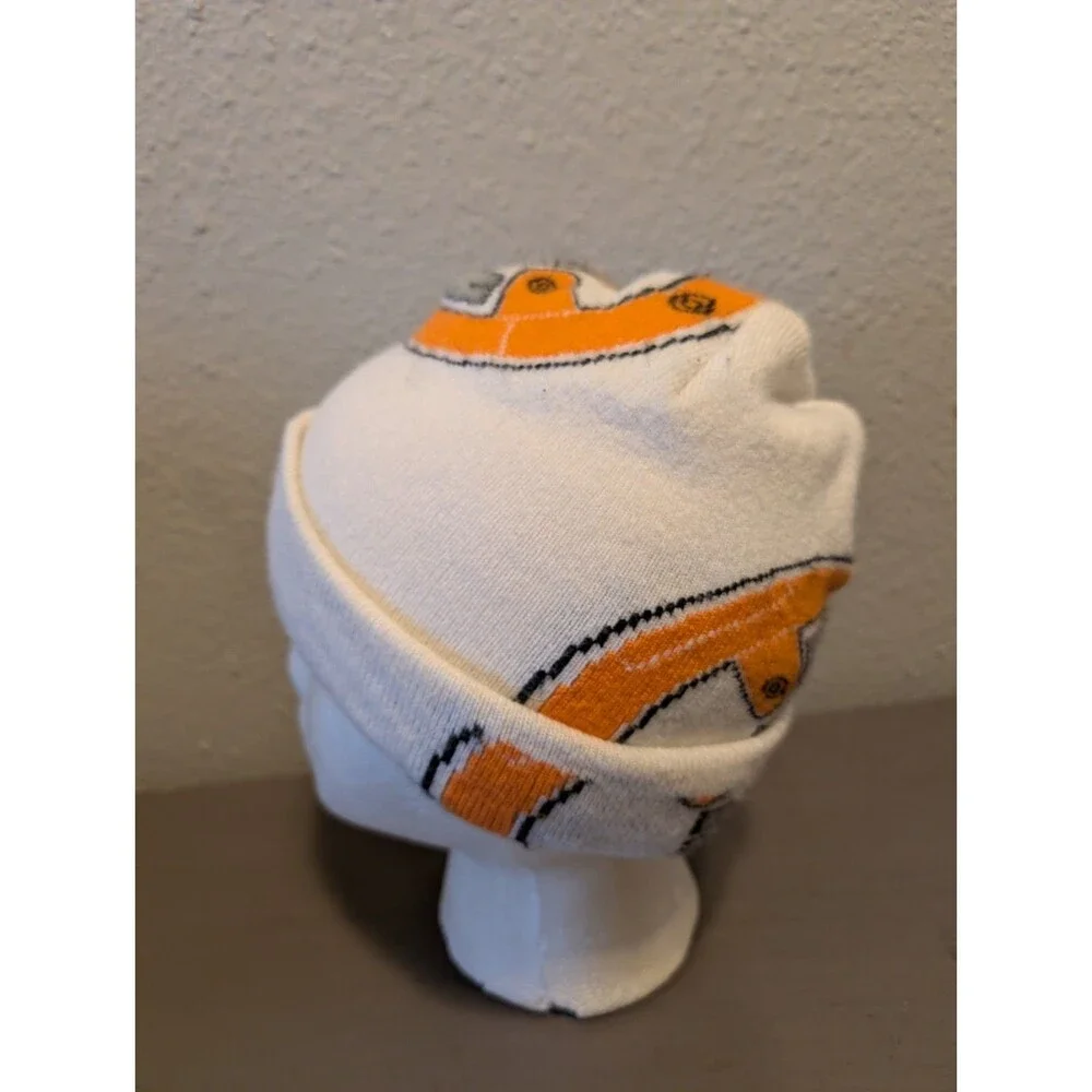 Star Wars BB-8 Beanie Hat White Orange Knit Adult One Size Lucasfilm Disney